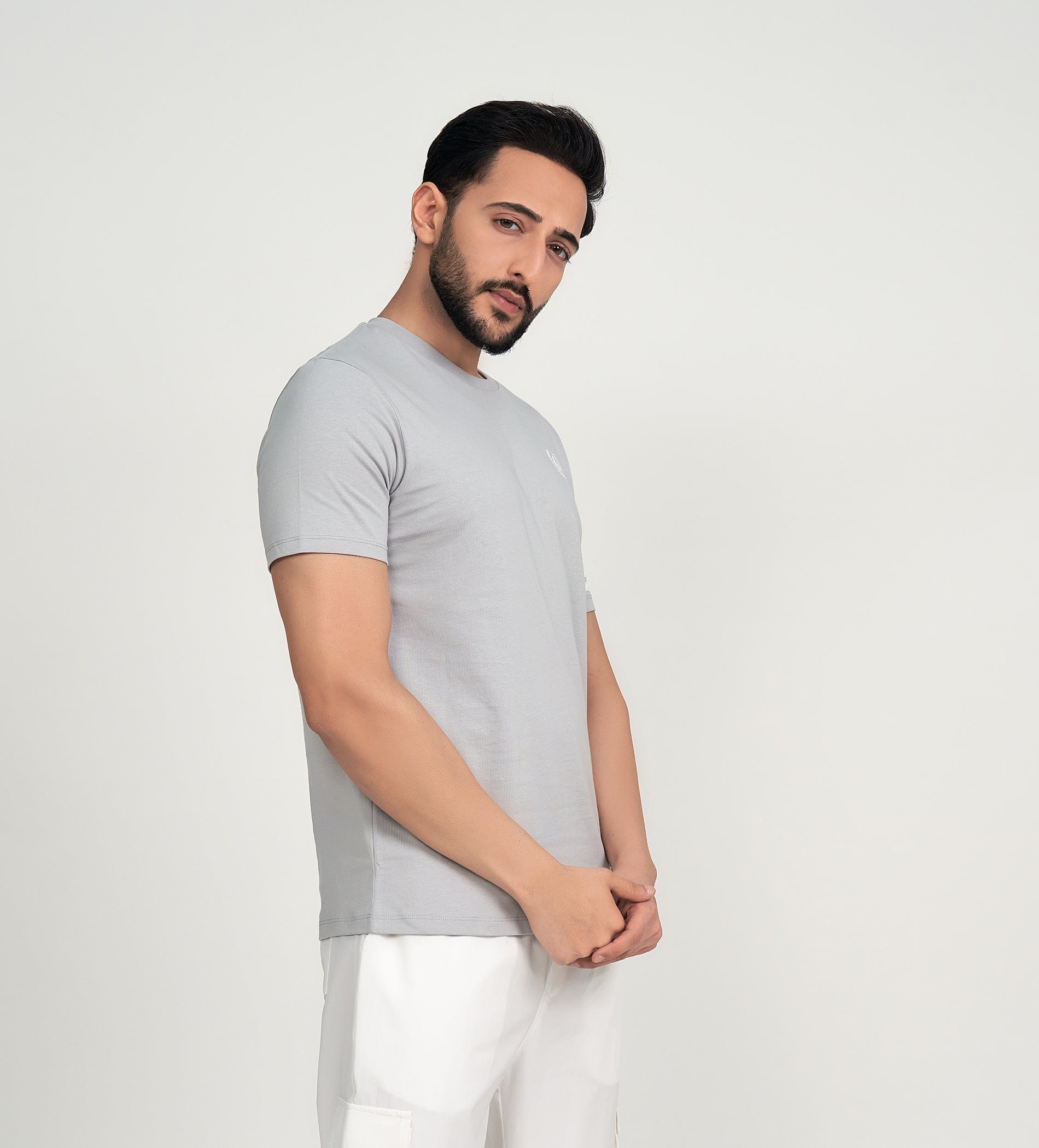 T-Shirts T-Shirt Grey Minimalist Motion T-shirt