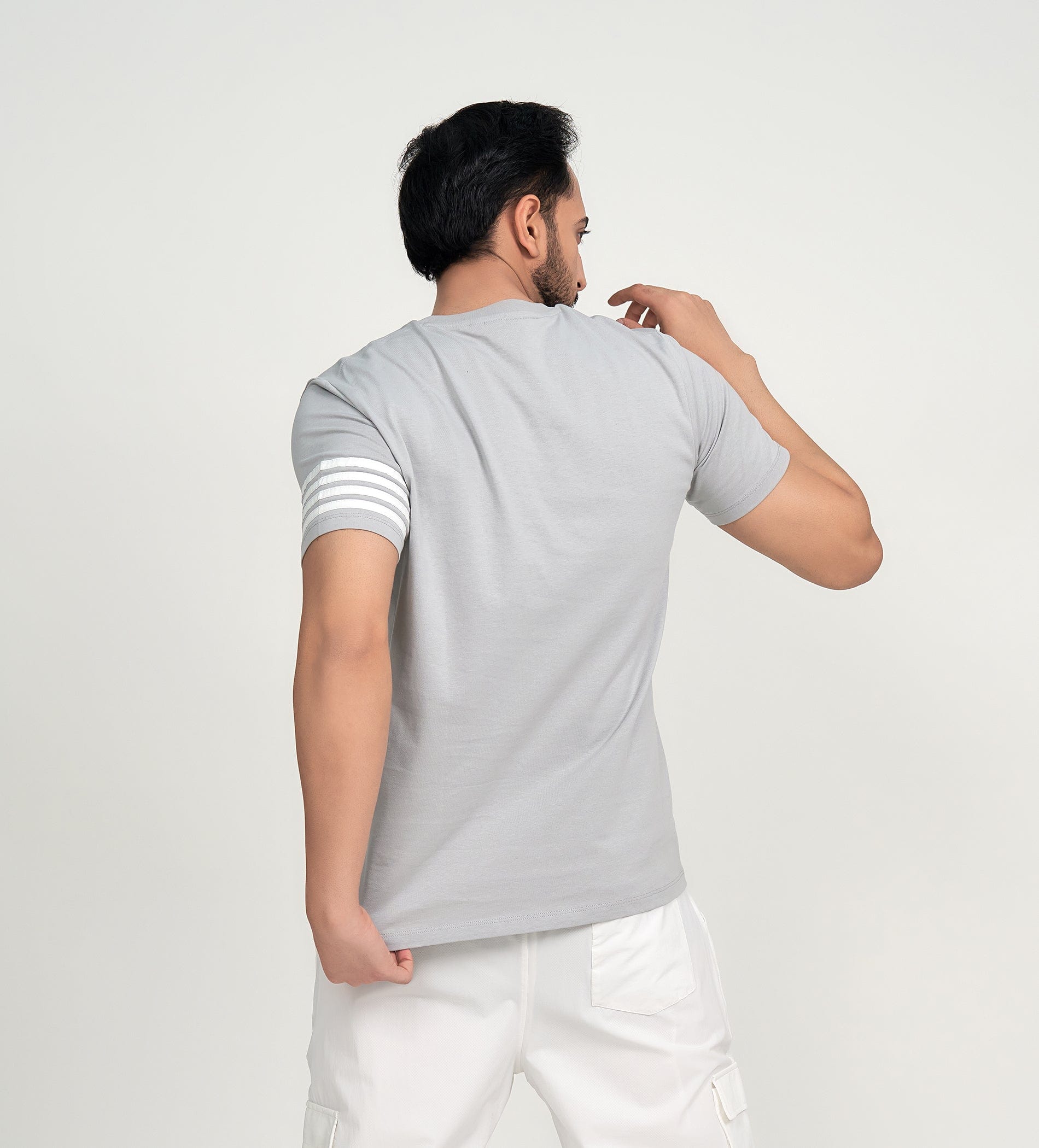 T-Shirts T-Shirt Grey Minimalist Motion T-shirt