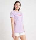 T-Shirts T-Shirt Lavender Floral Chintz Cotton Tee