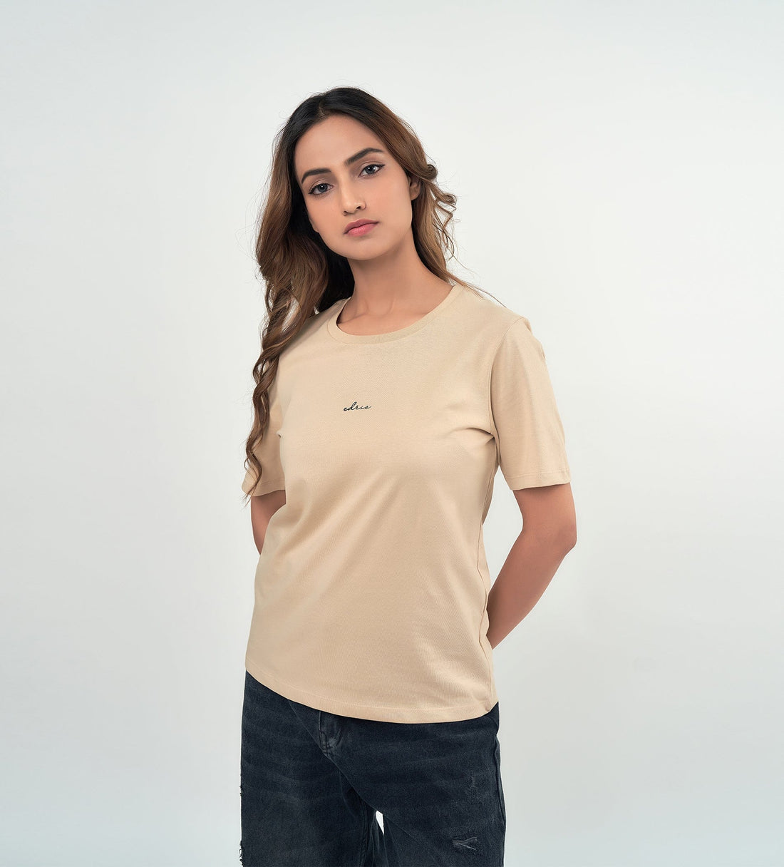 T-shirts T-Shirt Natural Oat milk Crew Neck Tee