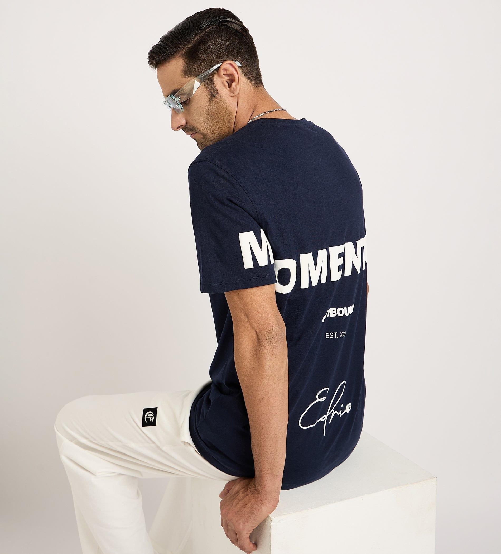 T-Shirts T-Shirt Navy Cursive Whisper T-shirt For Men