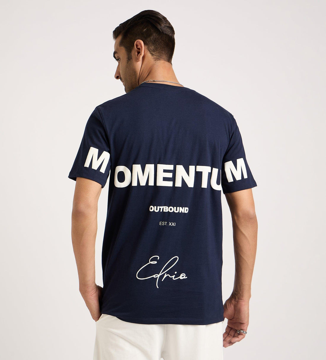 T-Shirts T-Shirt Navy Cursive Whisper T-shirt For Men