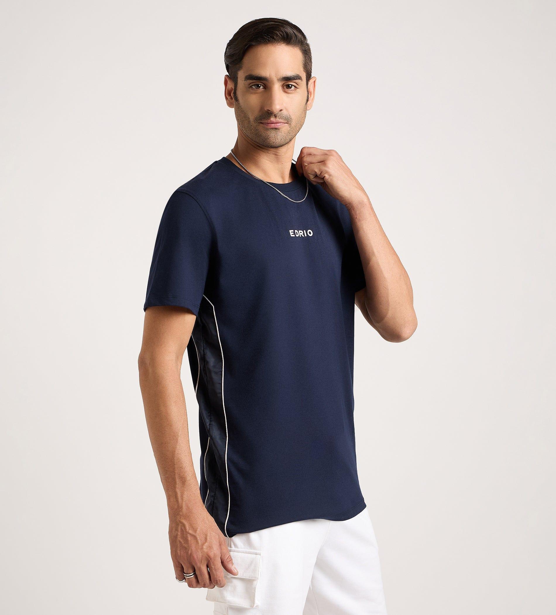 T-Shirts T-Shirt Navy Silk Symphony T-shirt For Men