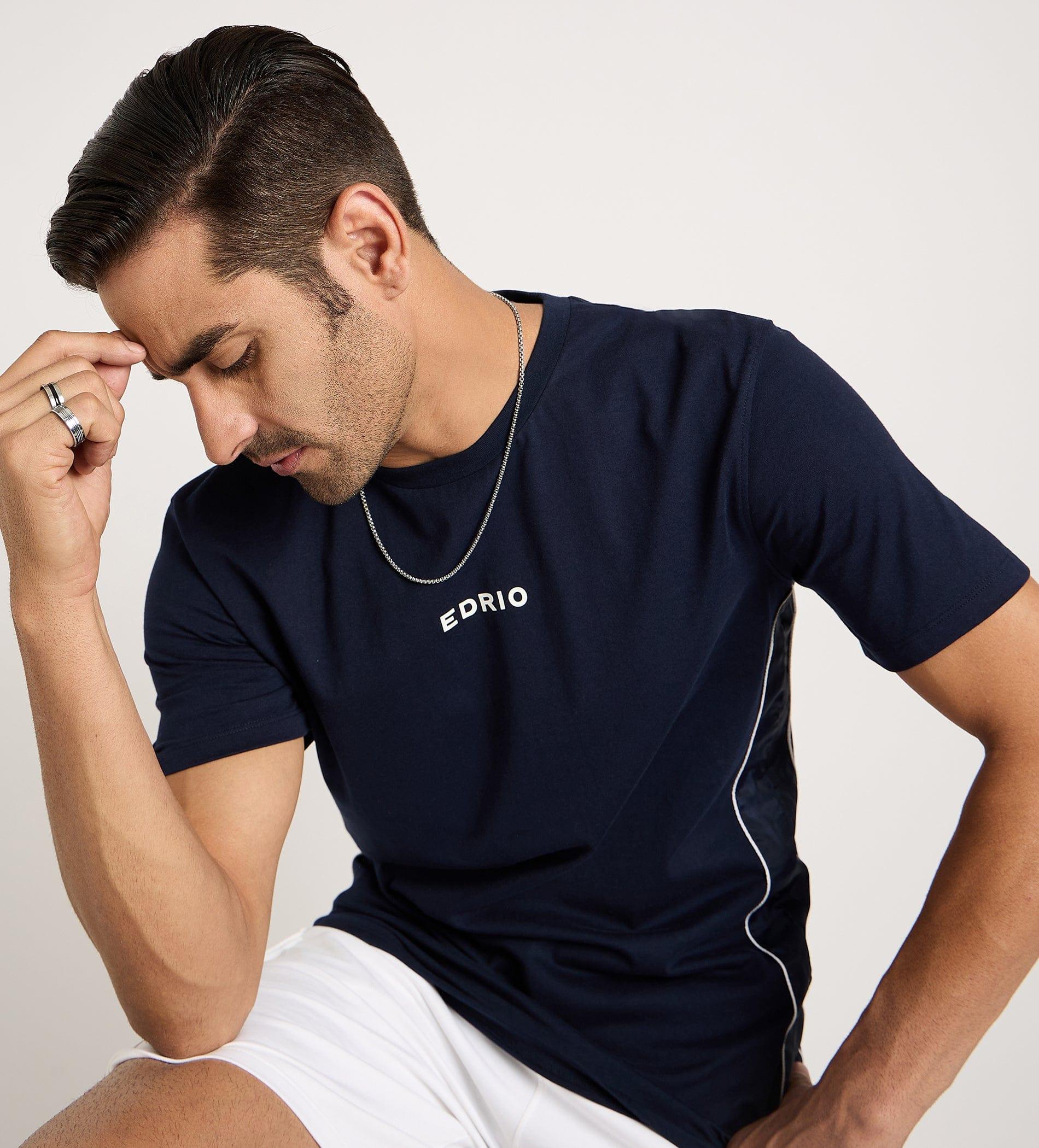 T-Shirts T-Shirt Navy Silk Symphony T-shirt For Men