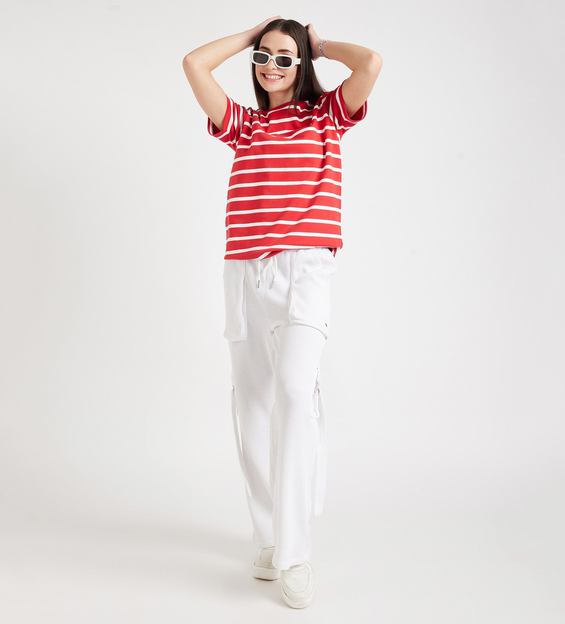 T-Shirts T-Shirt Oversized Tee In Classic Stripes