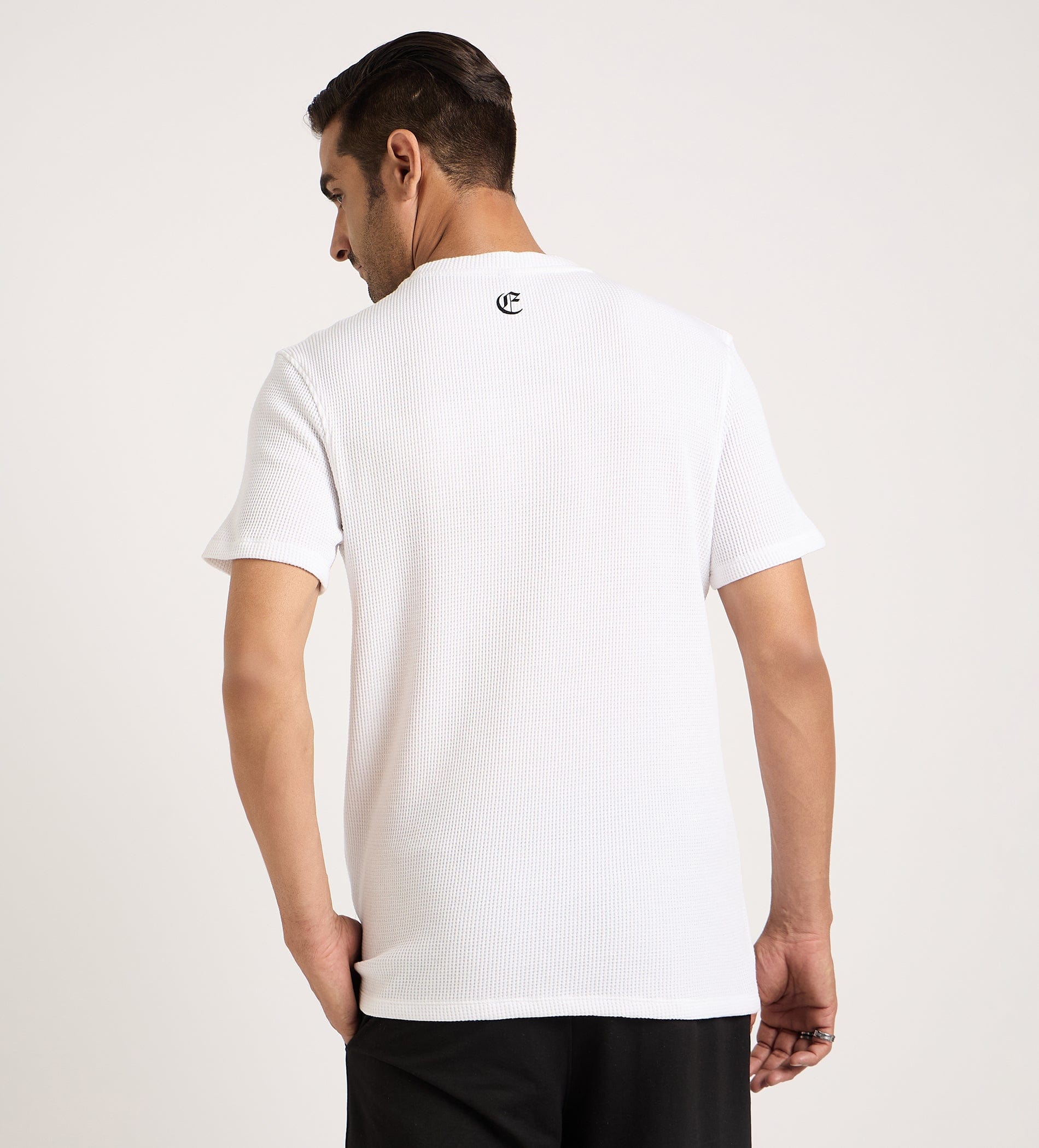 T-Shirts T-Shirt Power Print Textured T-Shirt