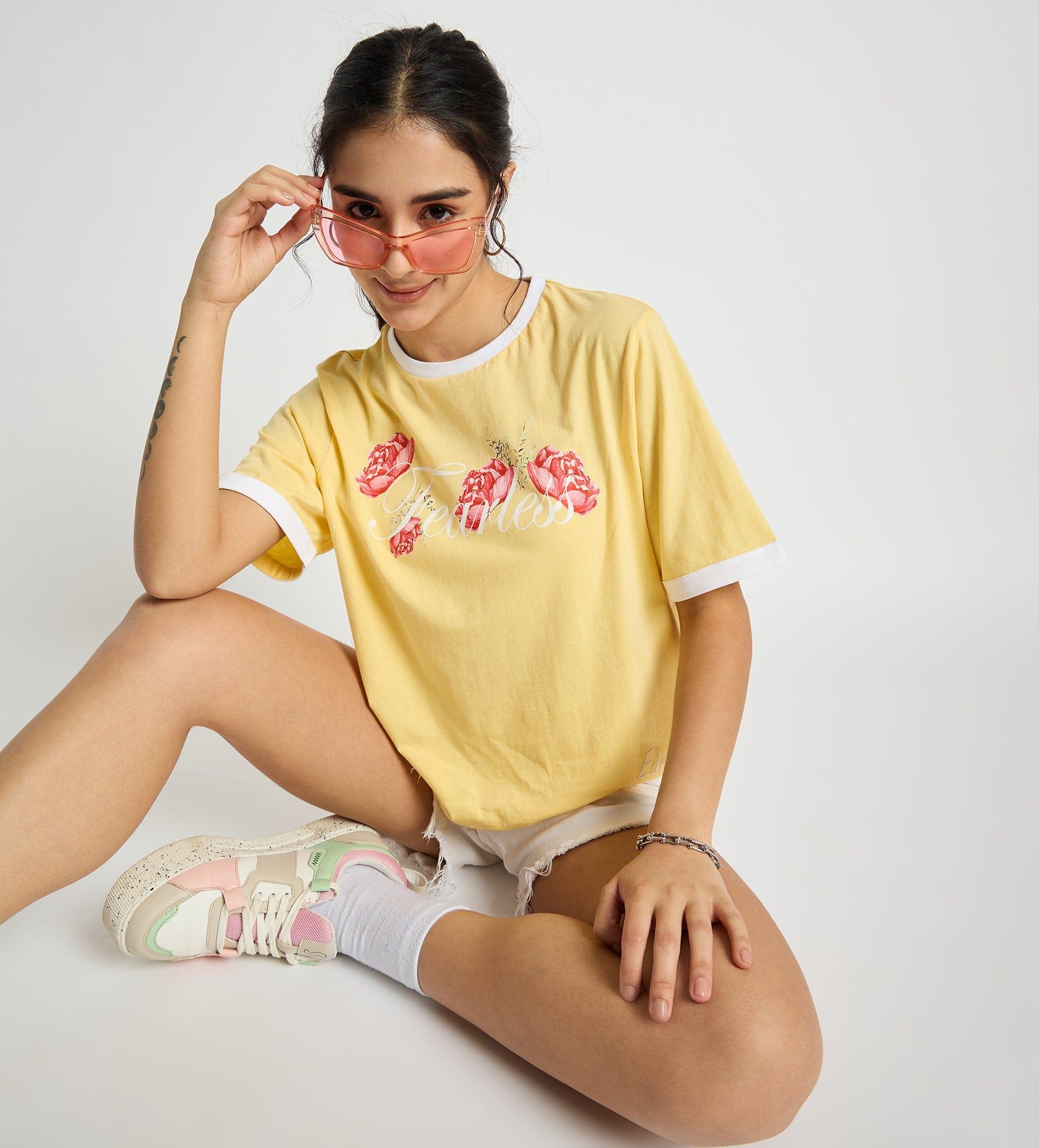 T-shirts T-Shirt Premium Fearless Crop Top