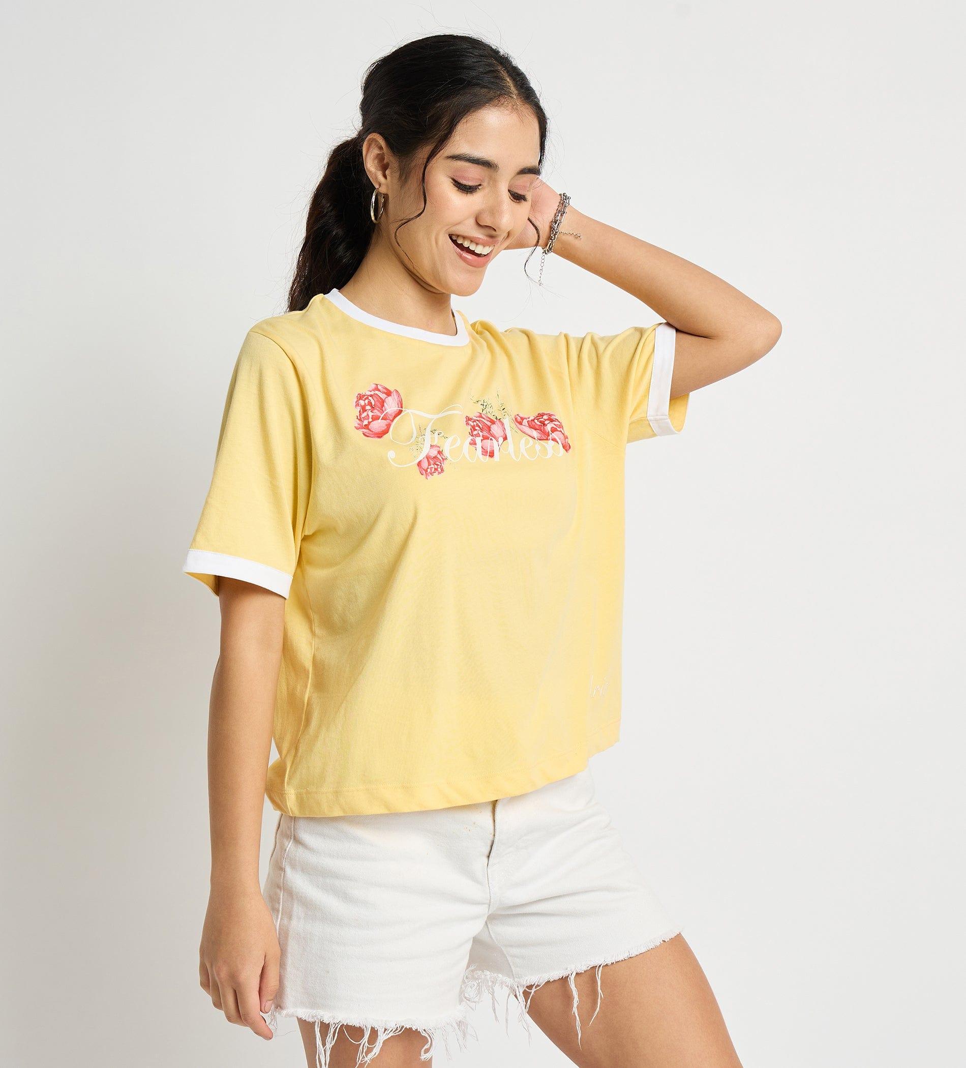 T-shirts T-Shirt Premium Fearless Crop Top