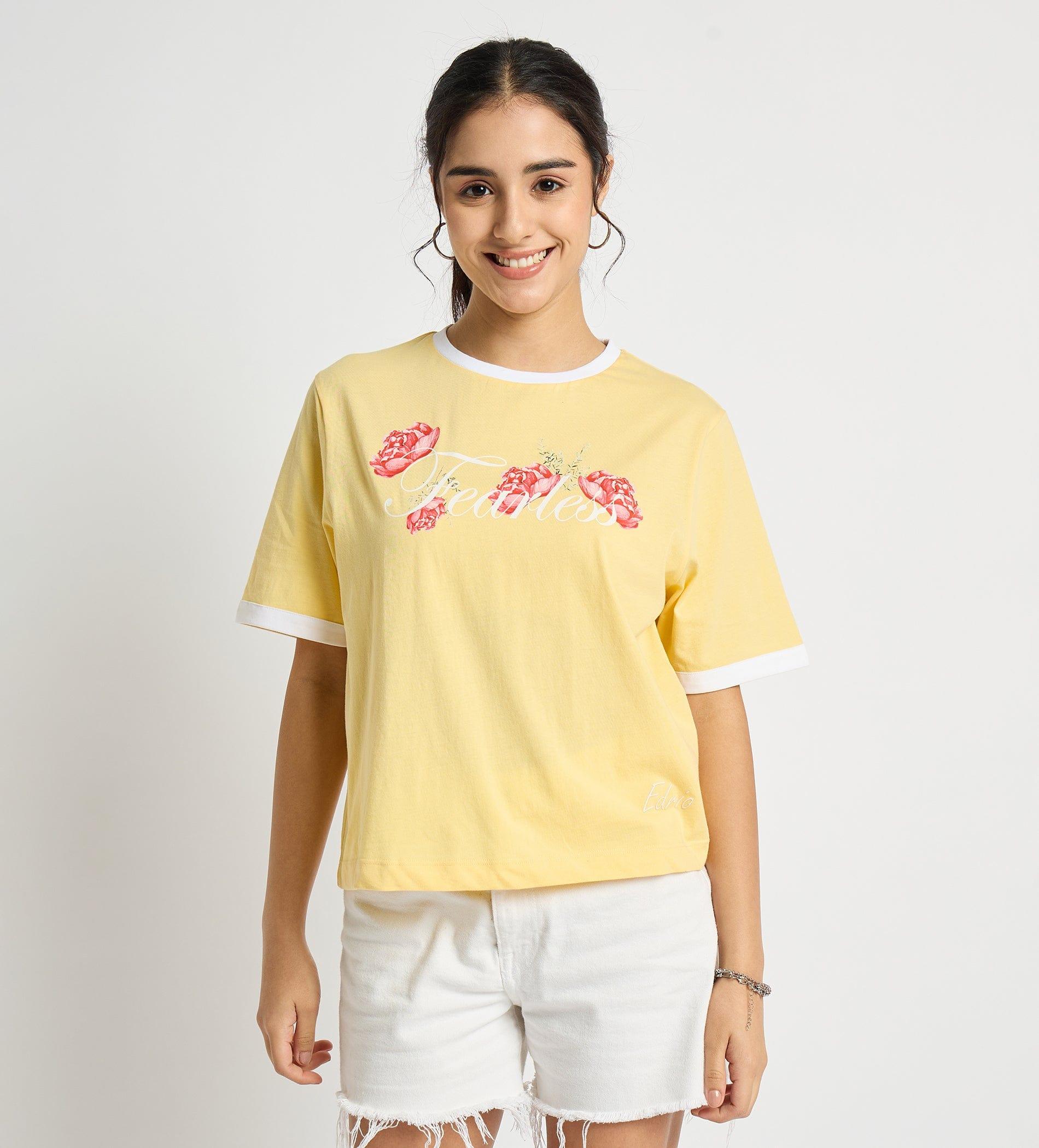 T-shirts T-Shirt Premium Fearless Crop Top