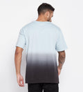 T-shirts T-Shirt Sky Blue Ombre Oversize T-Shirt for Men