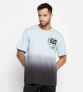 T-shirts T-Shirt Sky Blue Ombre Oversize T-Shirt for Men