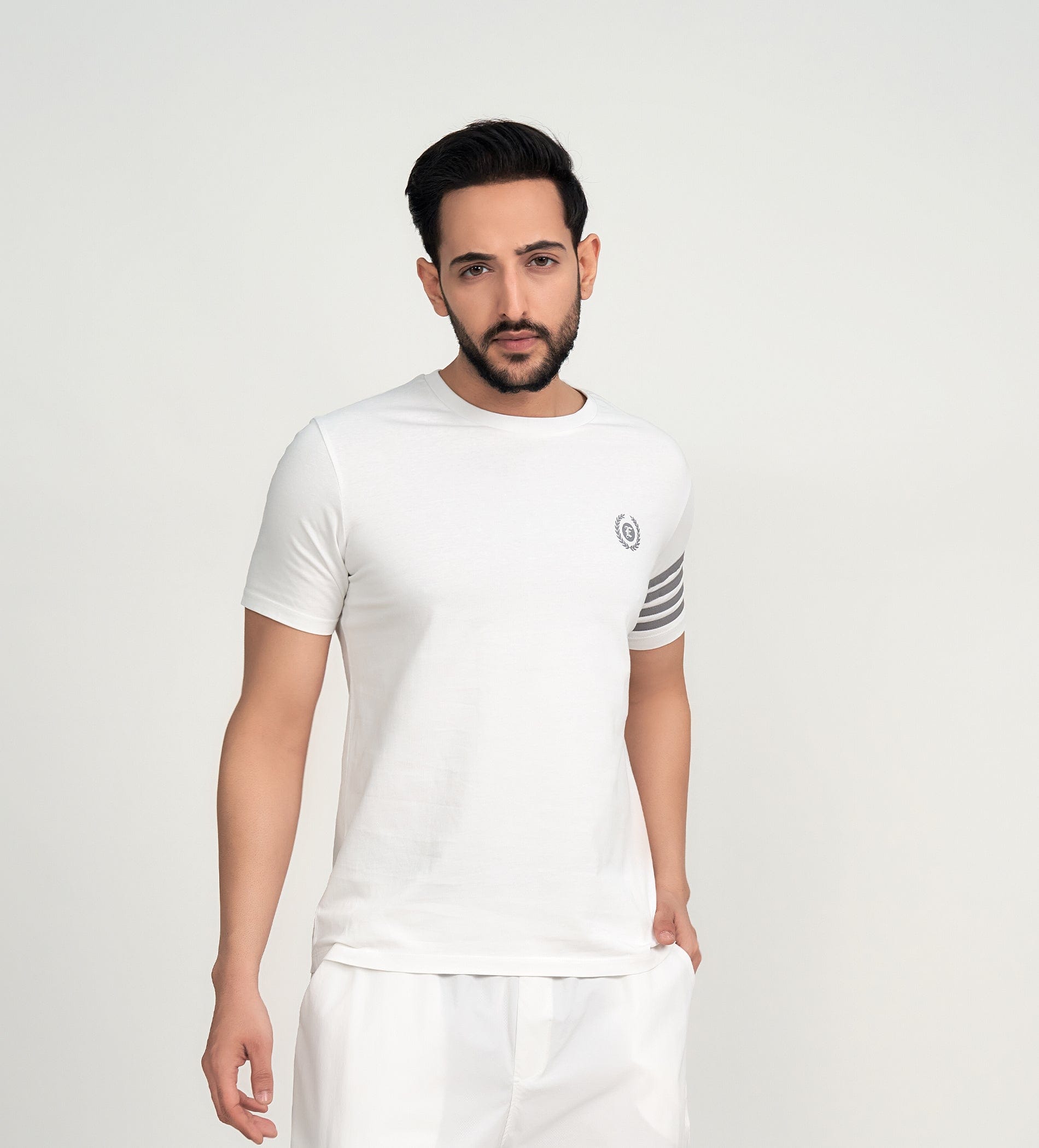 T-Shirts T-Shirt White Minimalist Motion T-shirt