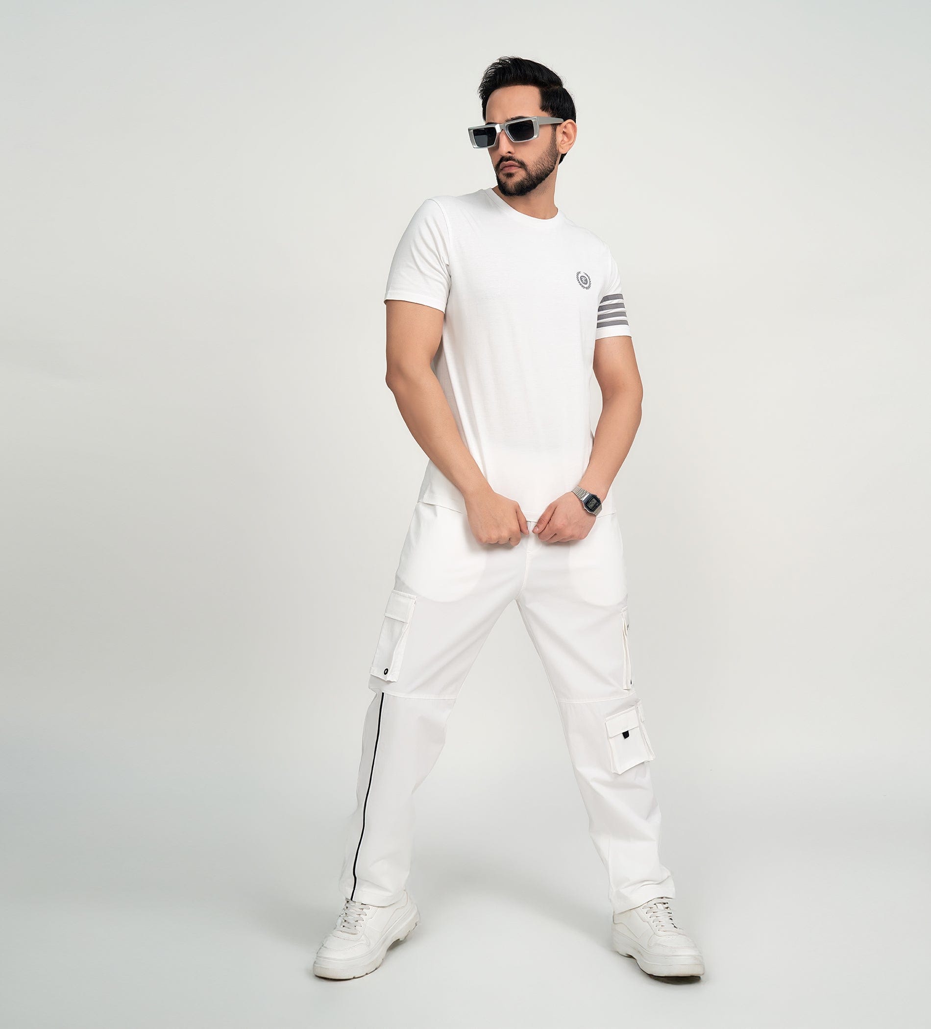 T-Shirts T-Shirt White Minimalist Motion T-shirt