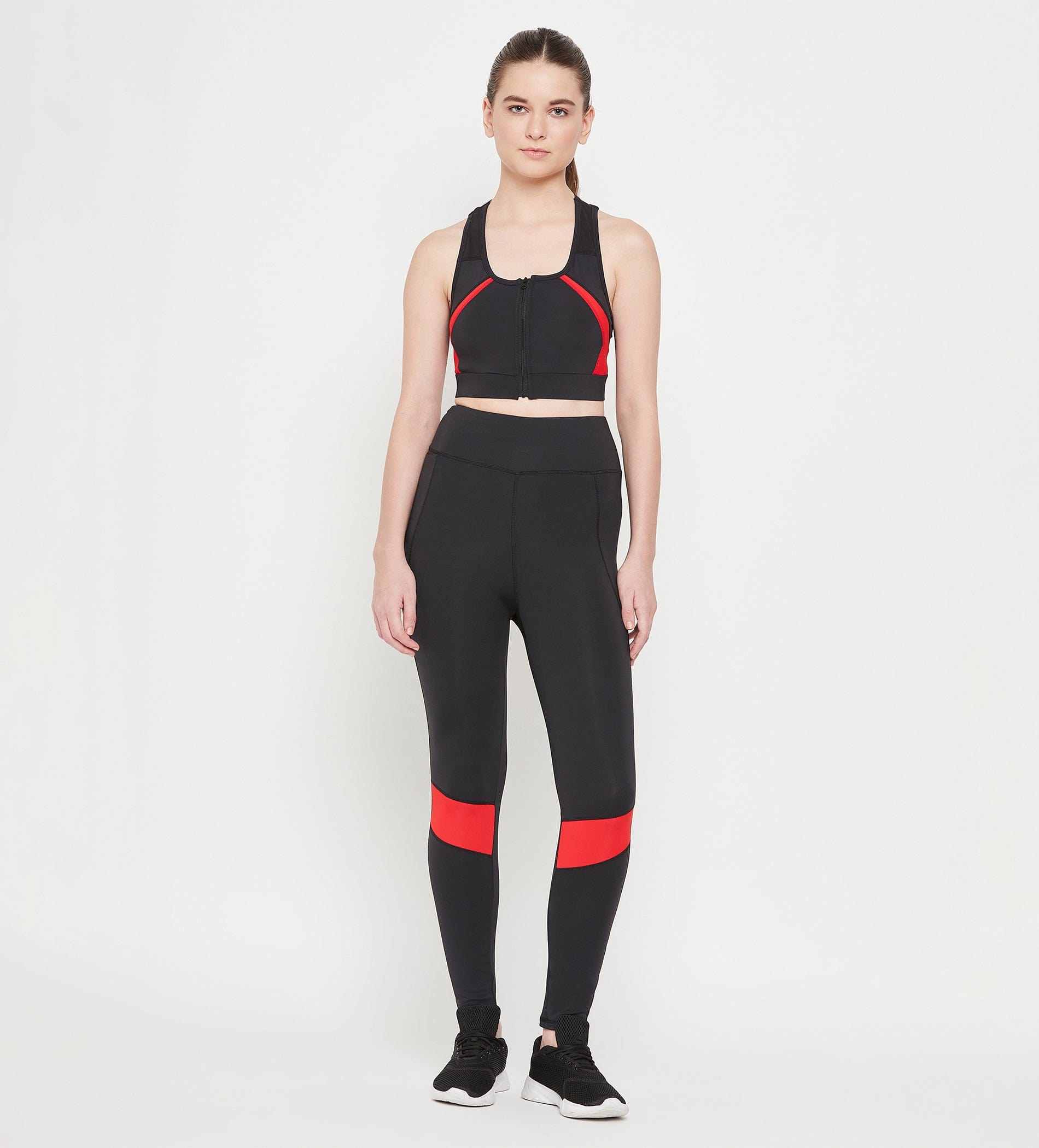 Tanks & Tops Bralette Black Racerback Zipper Bralette for Women