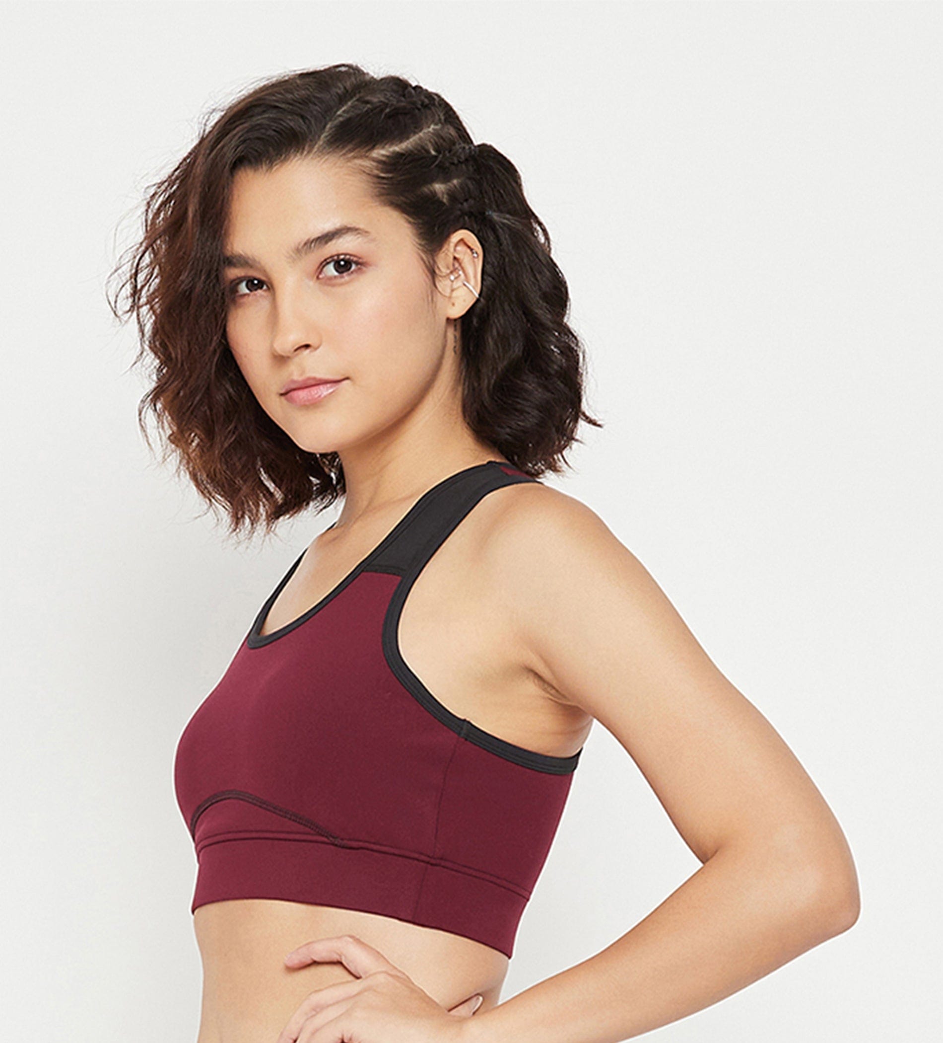 Tanks & Tops Bralette Maroon Racerback Bralette for women
