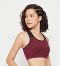 Tanks & Tops Bralette Maroon Racerback Bralette for women