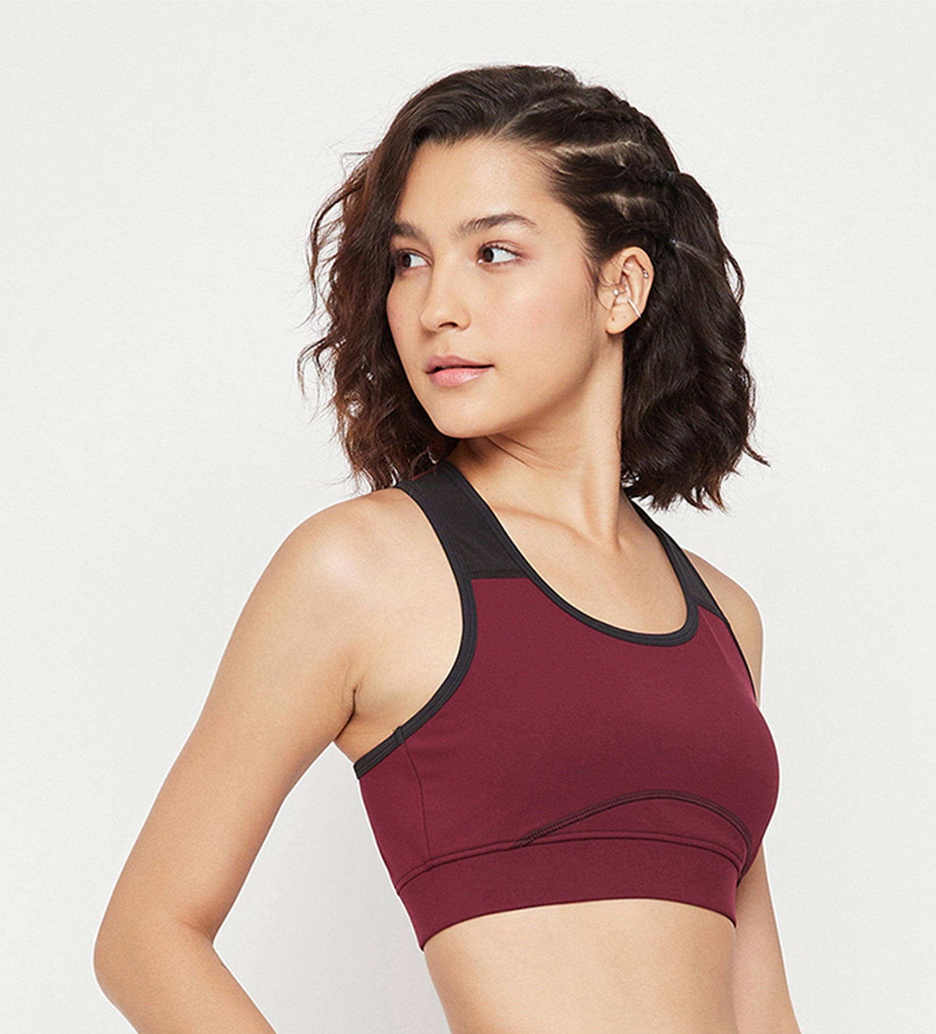 Tanks & Tops Bralette Maroon Racerback Bralette for women