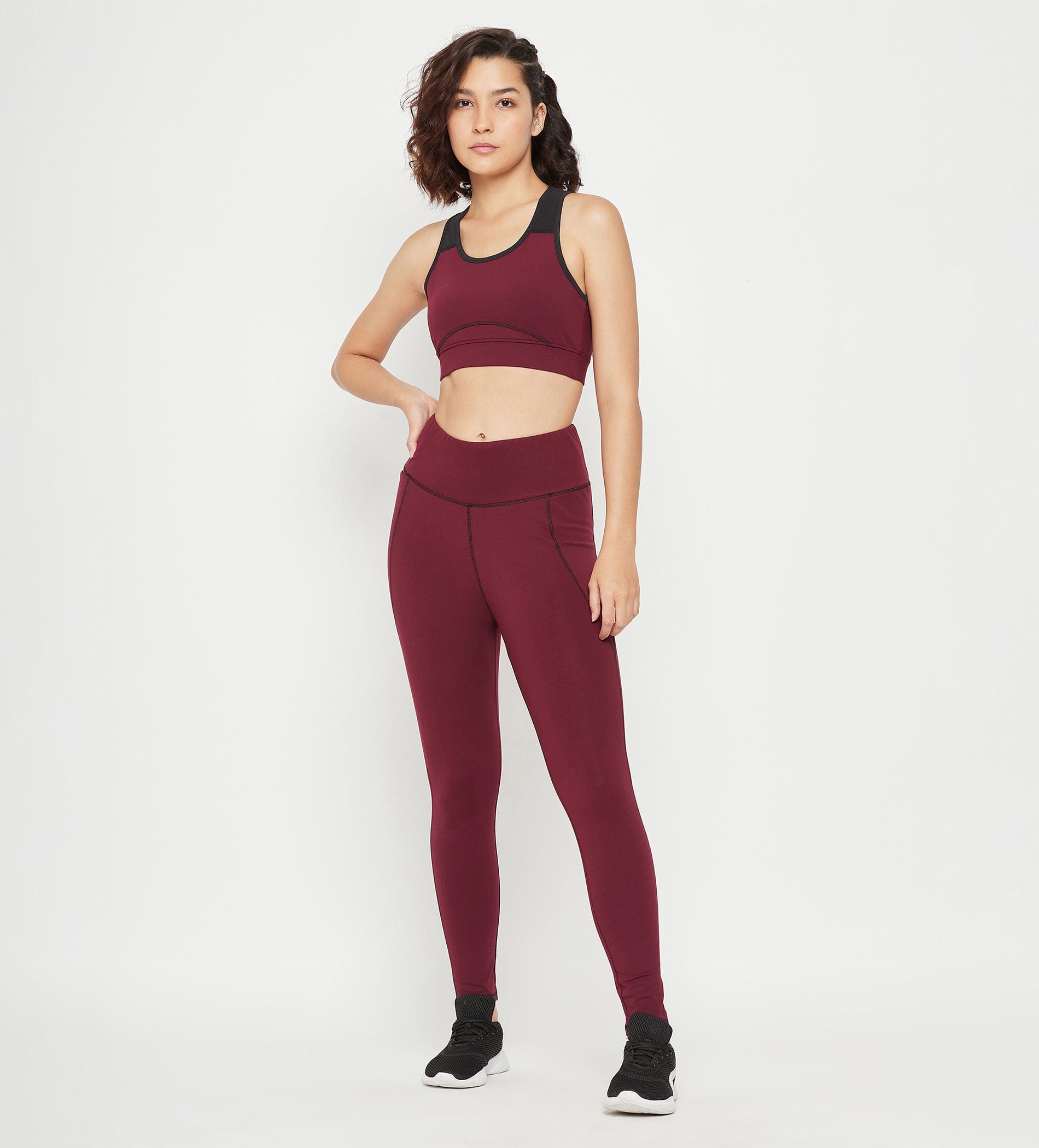 Tanks & Tops Bralette Maroon Racerback Bralette for women