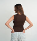 Tanks & Tops Crop Top Essentials brown Tank top
