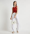 Tanks & Tops Crop Top Front Wrap Ribbed Tank Top