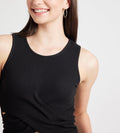 Tanks & Tops Crop Top Front Wrap Ribbed Tank Top