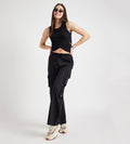 Tanks & Tops Crop Top Front Wrap Ribbed Tank Top