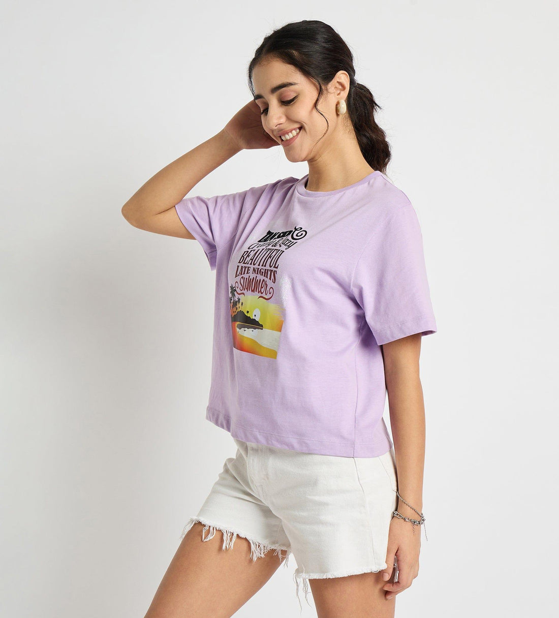 Tanks & Tops Crop Top Seaside Serenity Premium Crop Top