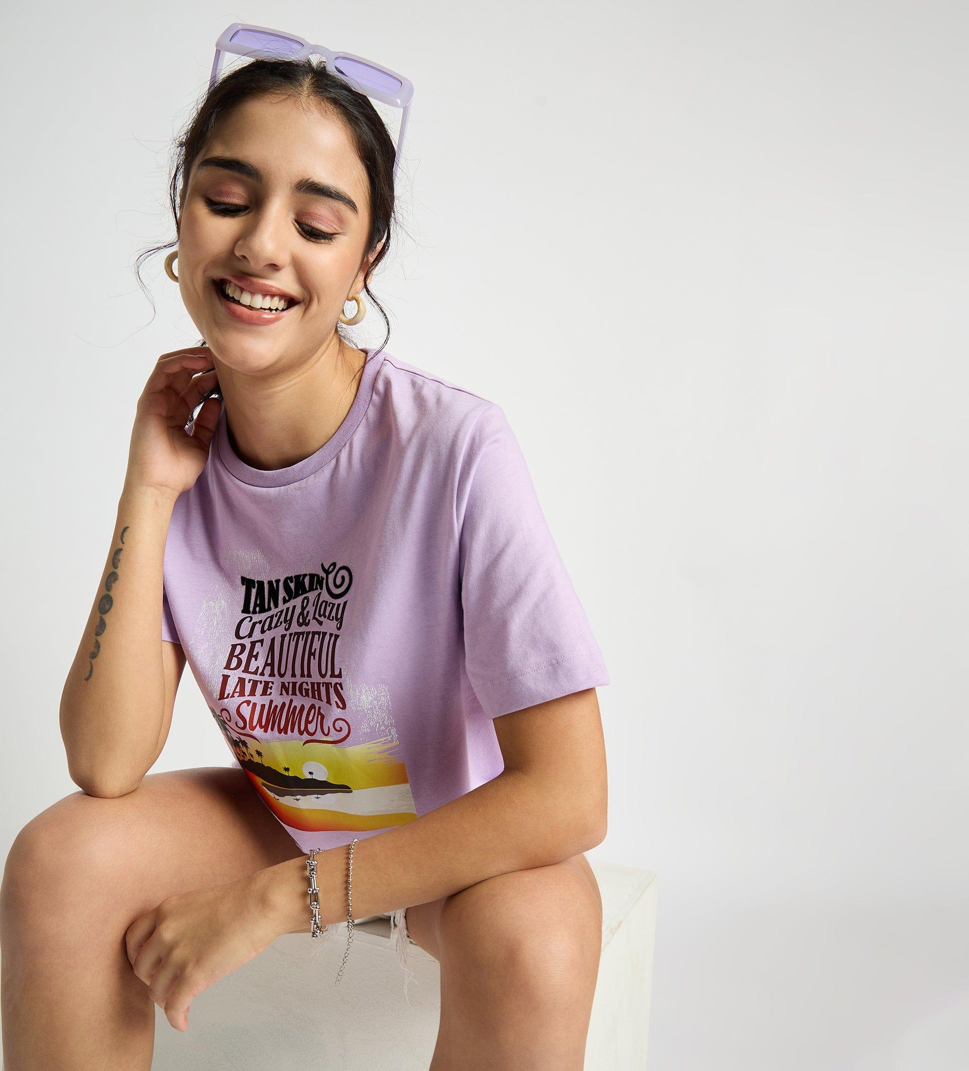 Tanks & Tops Crop Top Seaside Serenity Premium Crop Top