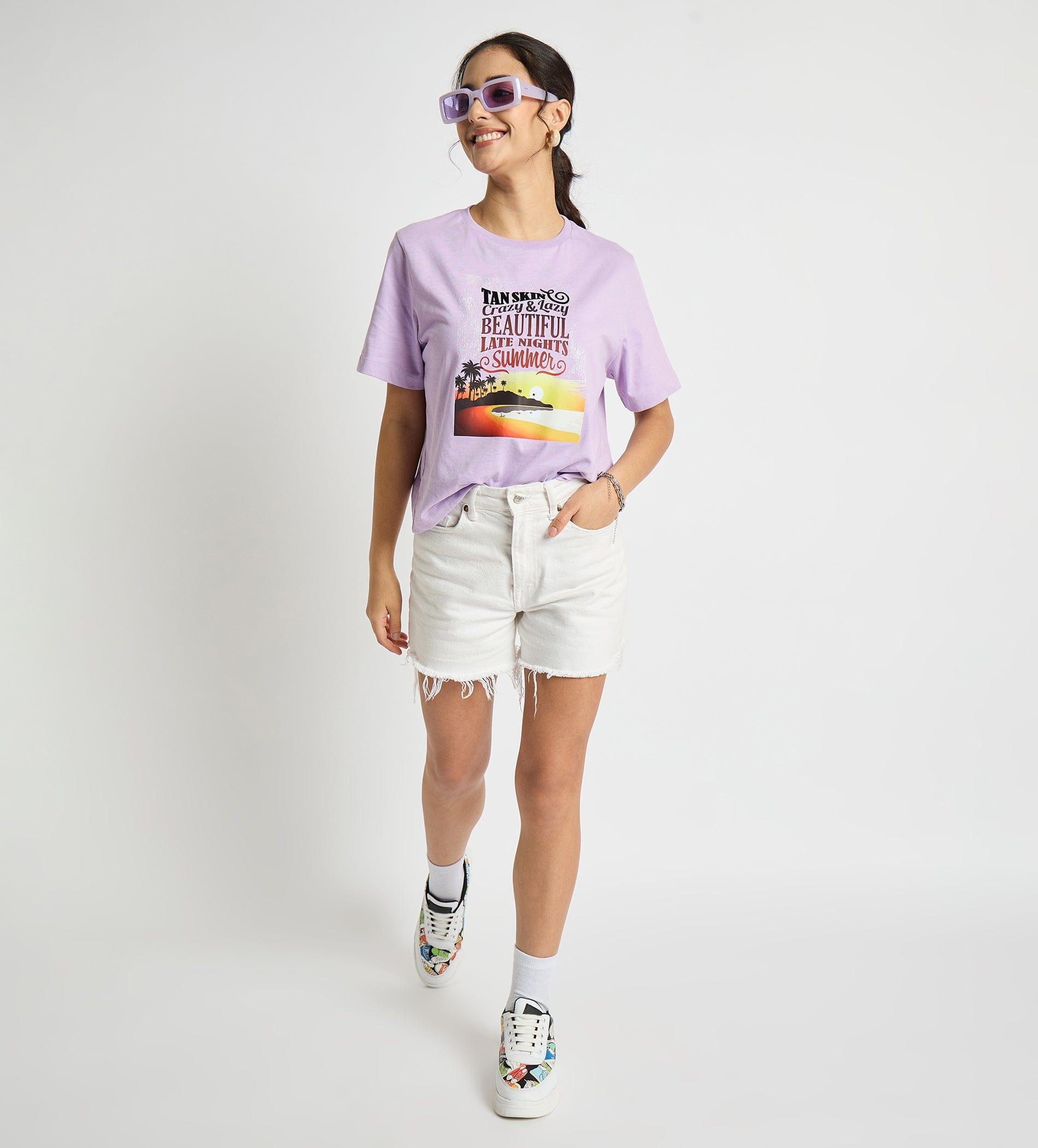 Tanks & Tops Crop Top Seaside Serenity Premium Crop Top
