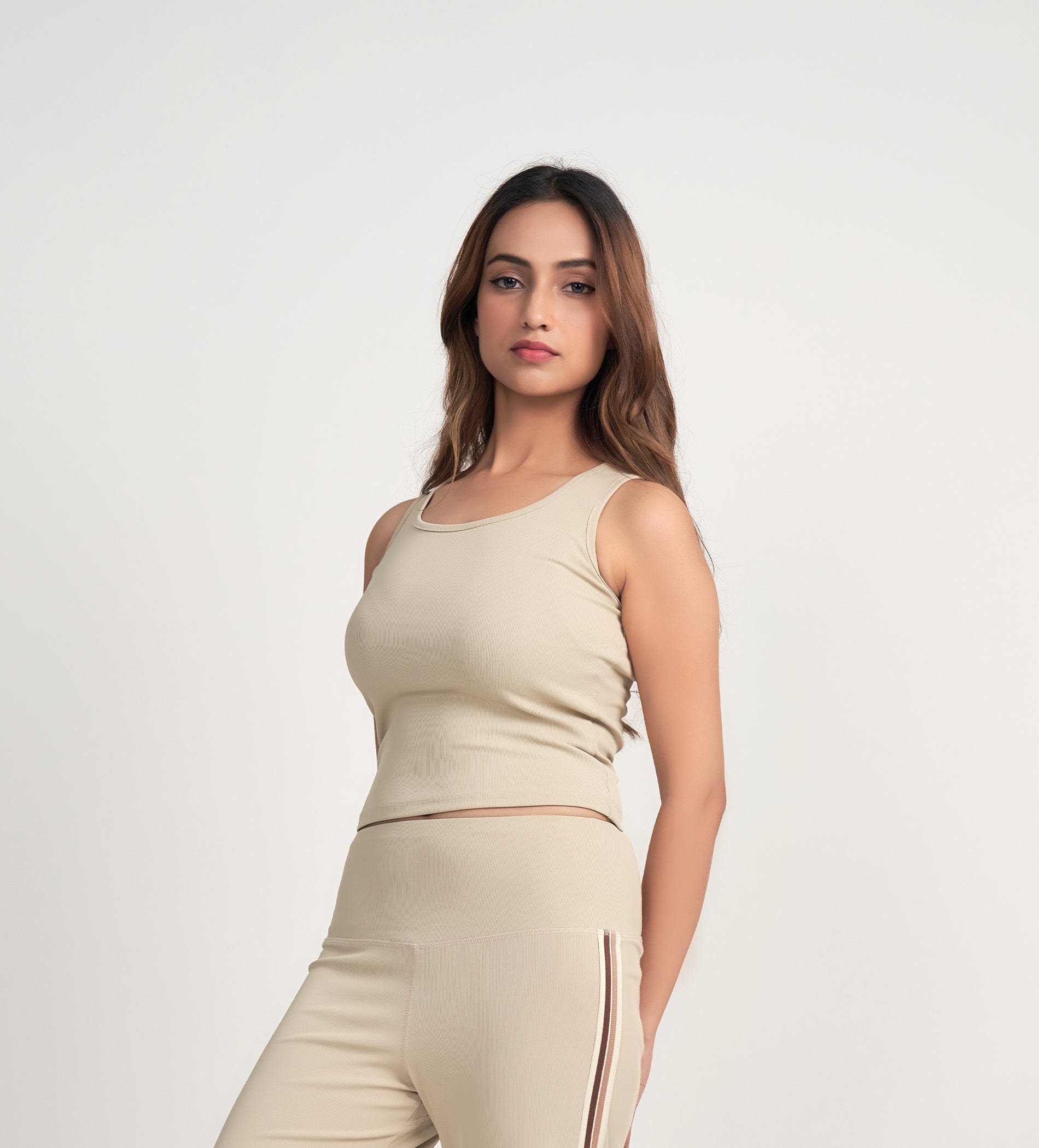 Tanks & Tops Crop Top Sporty & Chic cream Tank