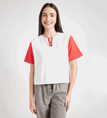 Tanks & Tops Crop Top Sunbreak Reflector Crop Top