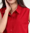 Tanks & Tops Polo T-Shirt Sculpted Elegance Knit Top