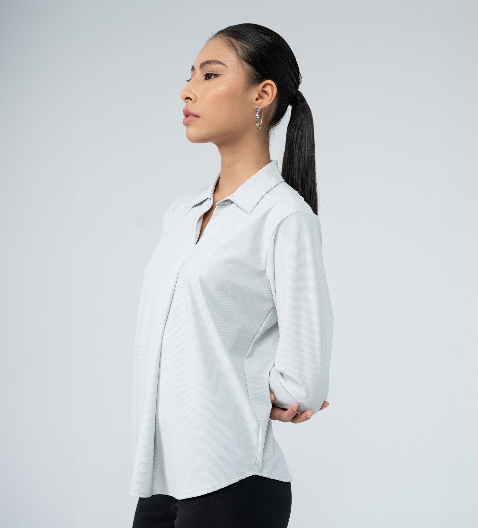 Tanks & Tops POLO TOP grey Sophisticated Polo top