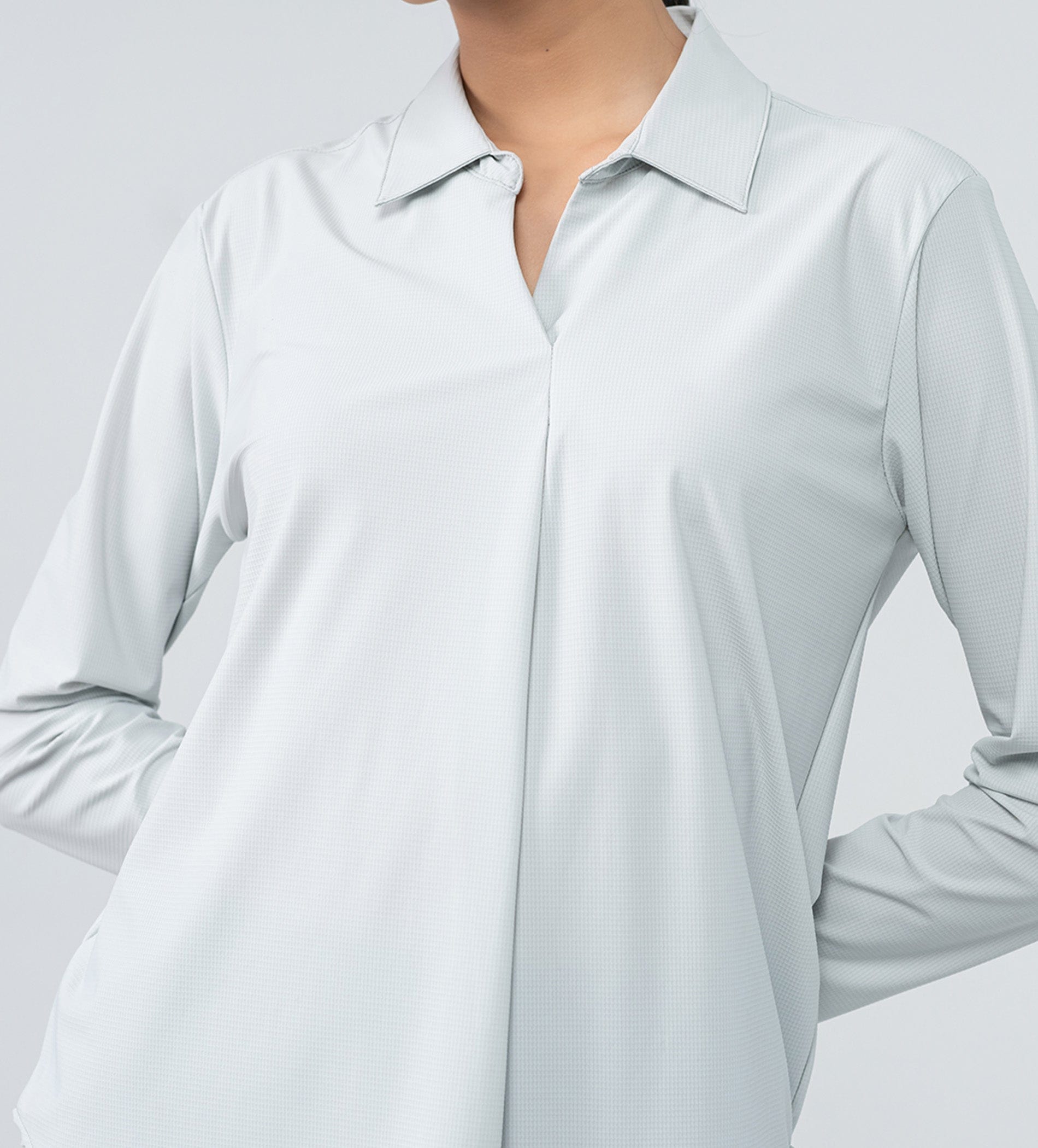 Tanks & Tops POLO TOP grey Sophisticated Polo top