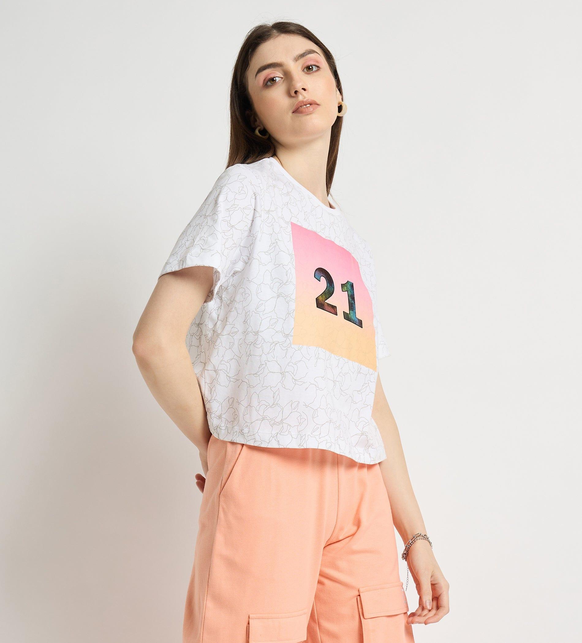 Tanks & Tops Tank Top Monochrome Ombre Crop Top
