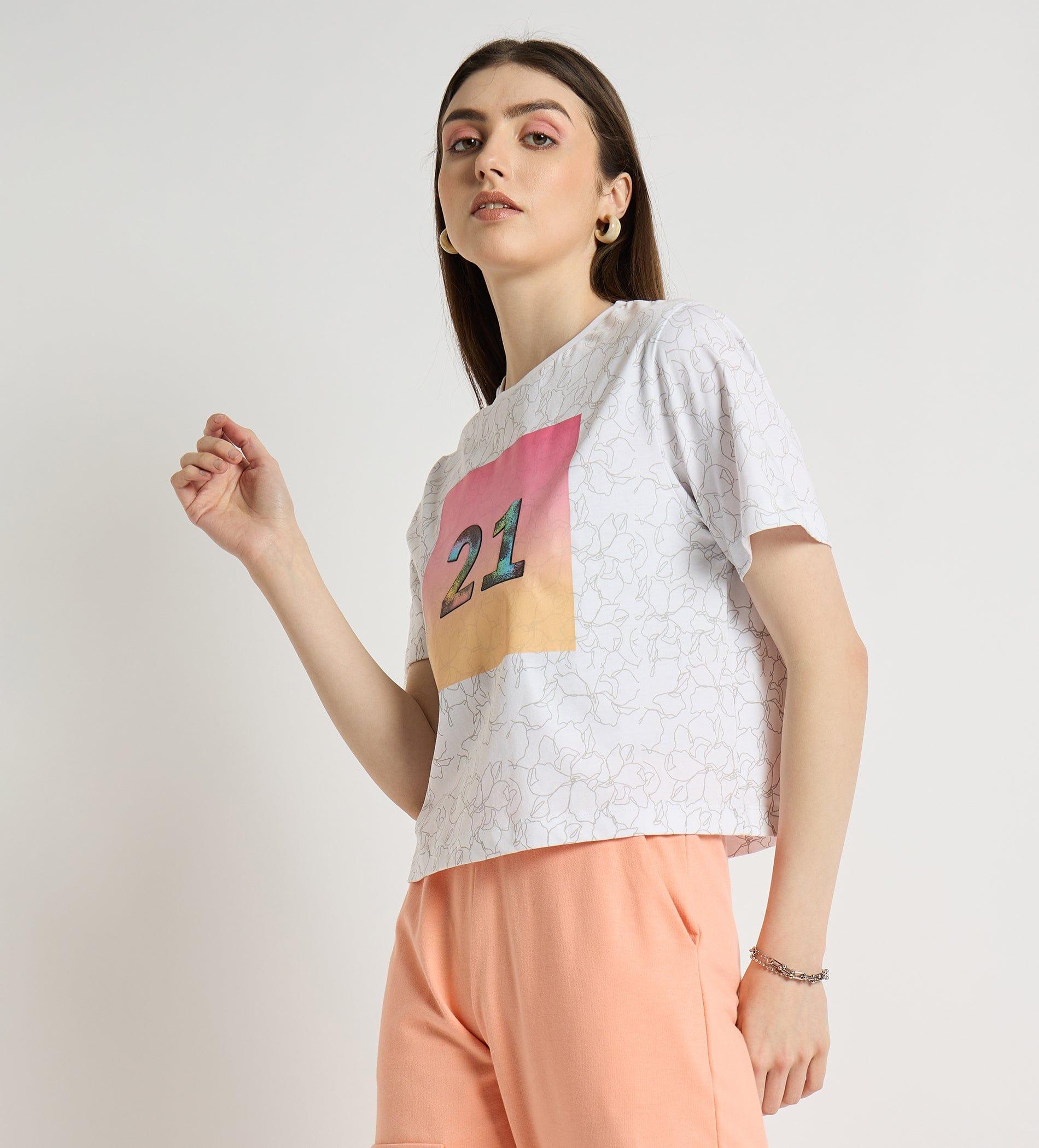 Tanks & Tops Tank Top Monochrome Ombre Crop Top