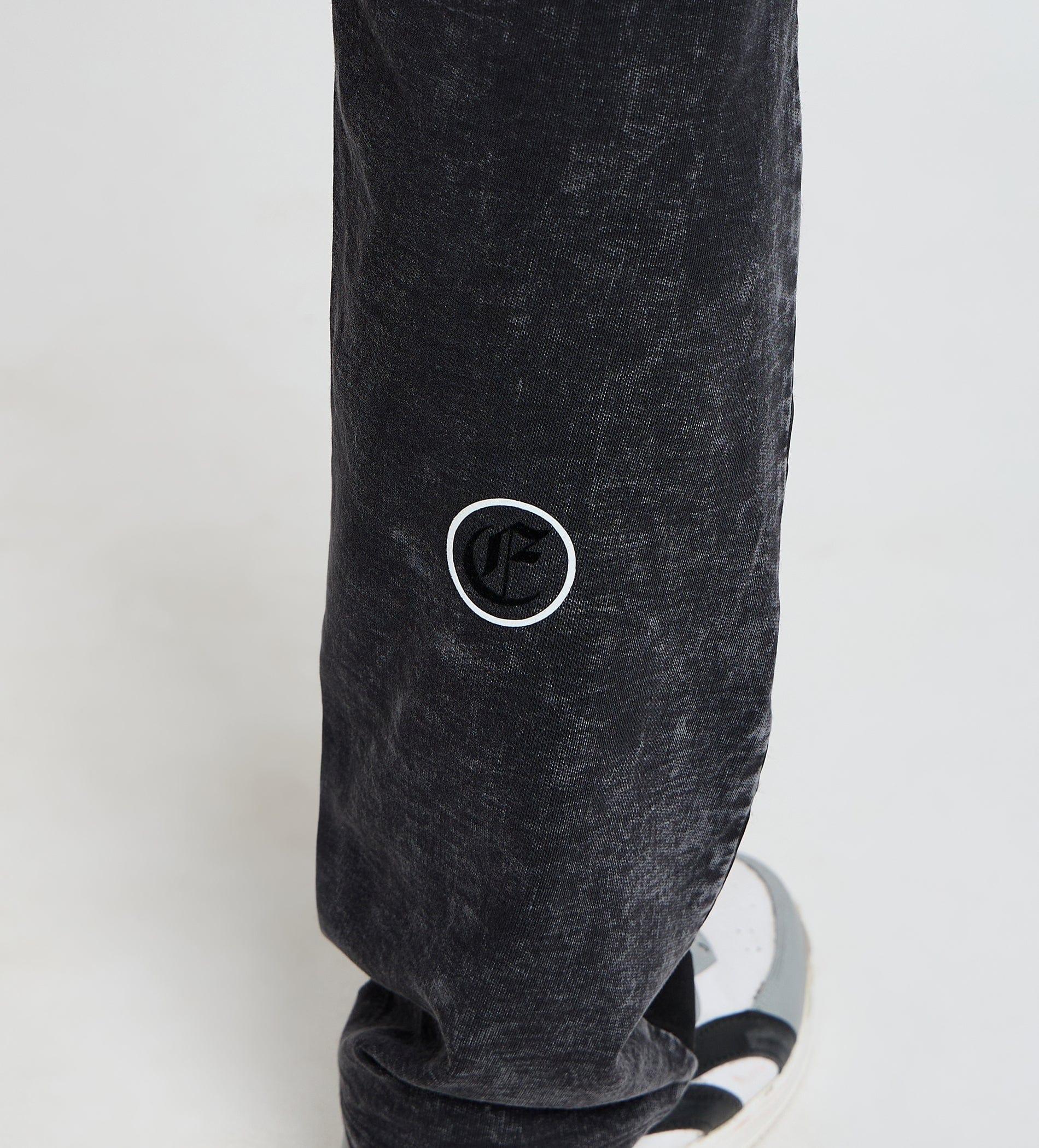 Track Pants Drawstring Trackpants Charcoal Washed Trackpants For Men