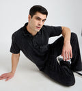 Track Pants Drawstring Trackpants Charcoal Washed Trackpants For Men