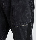 Track Pants Drawstring Trackpants Charcoal Washed Trackpants For Men