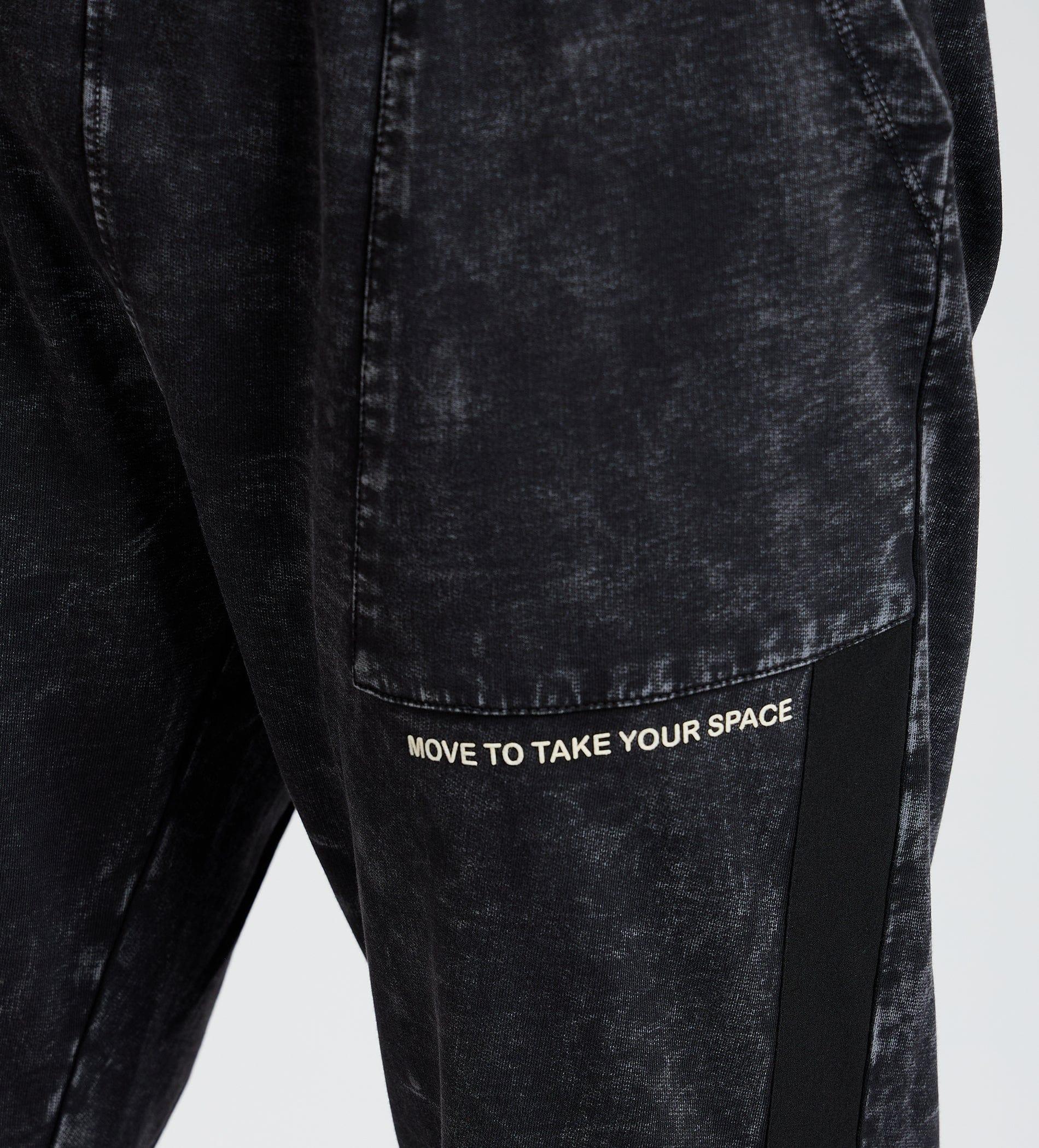 Track Pants Drawstring Trackpants Charcoal Washed Trackpants For Men