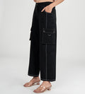 Trackpants Cargos Black Multi-Pocket Cargo