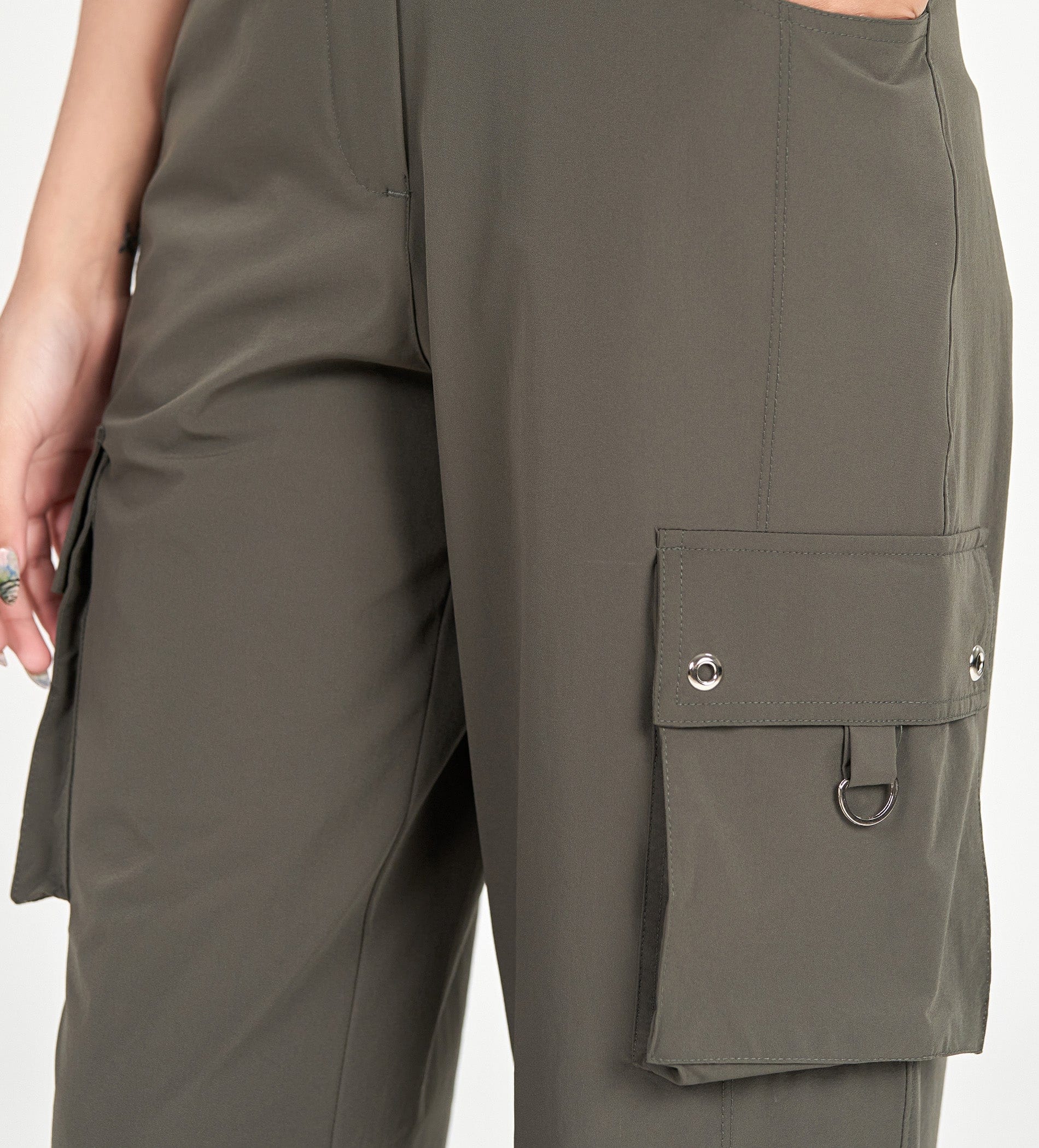 Trackpants Cargos Olive Multi-Pocket Cargo