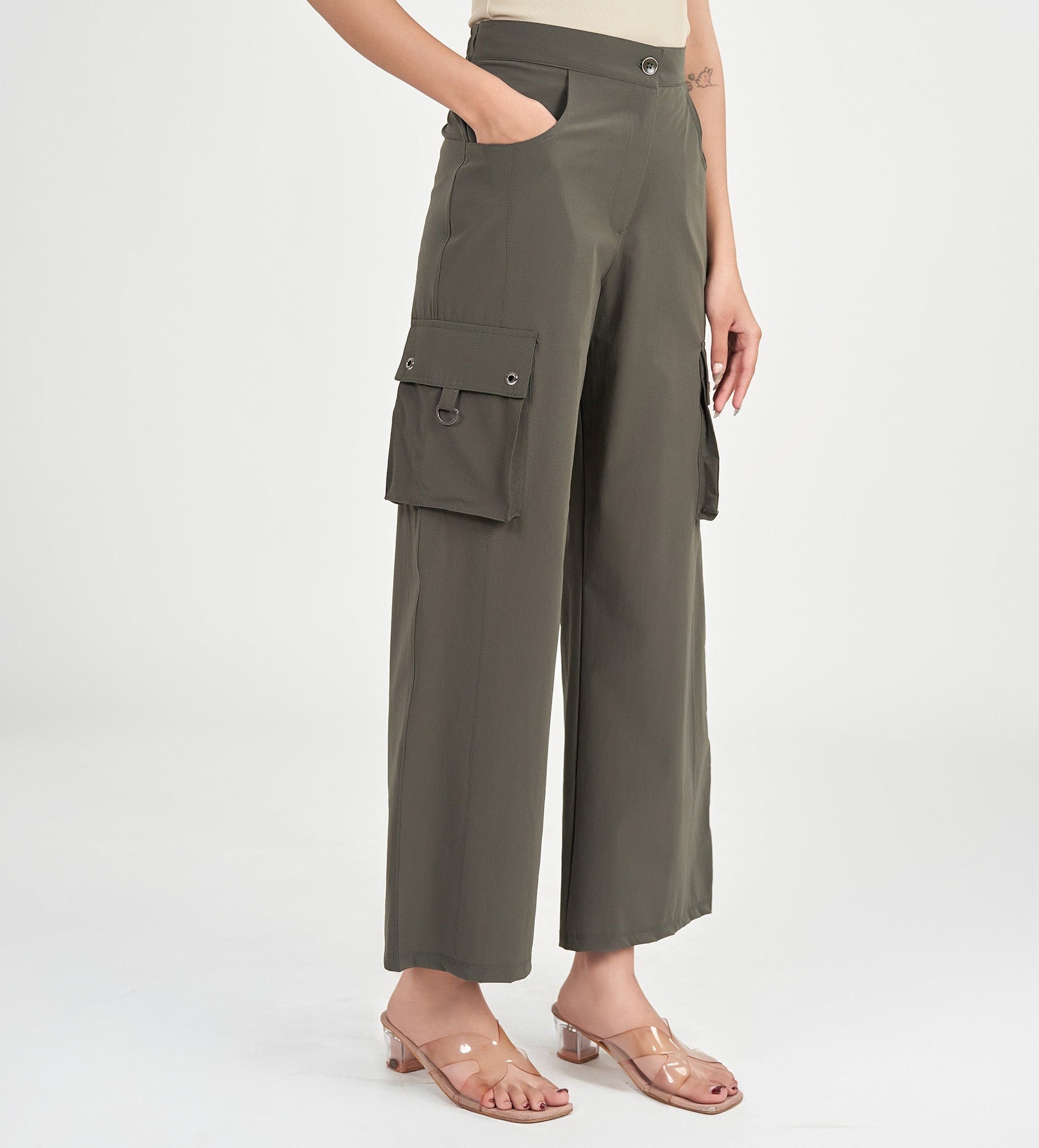 Trackpants Cargos Olive Multi-Pocket Cargo