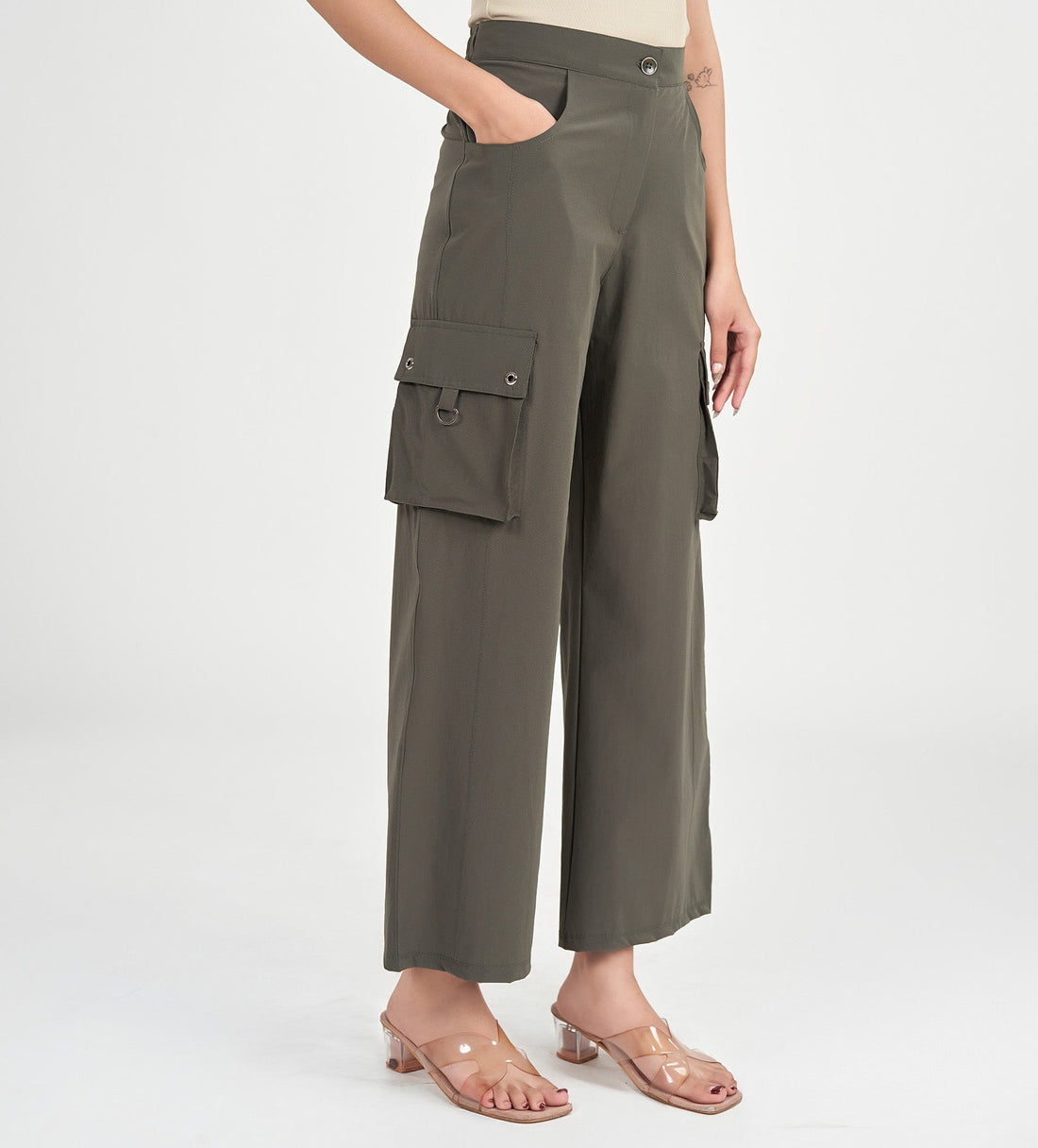 Trackpants Cargos Olive Multi-Pocket Cargo
