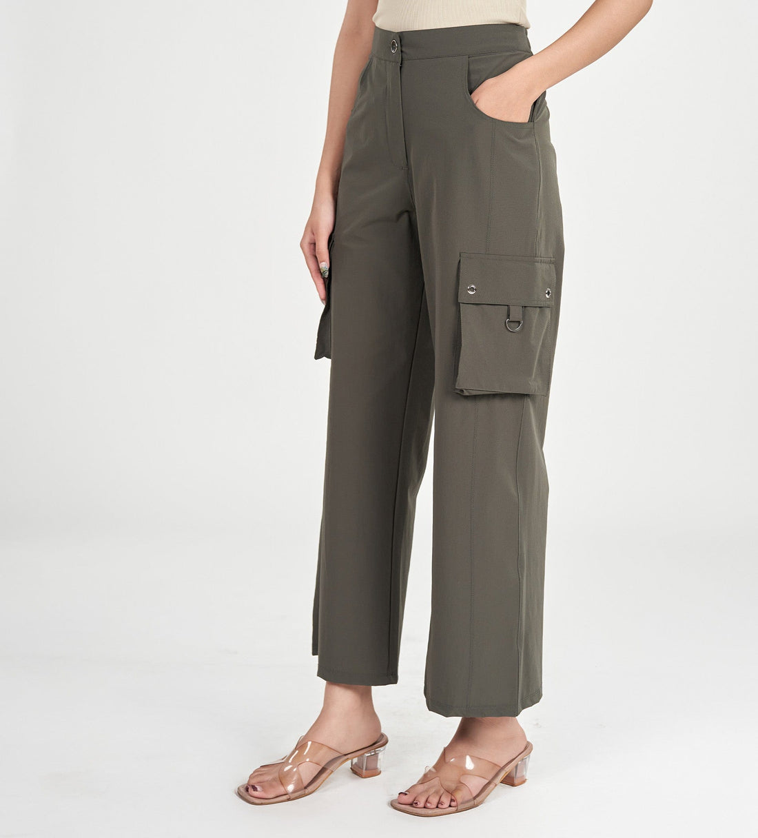 Trackpants Cargos Olive Multi-Pocket Cargo