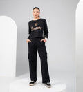 Trackpants Cargos Twill patch wide leg black Trackpants