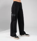 Trackpants Cargos Twill patch wide leg black Trackpants