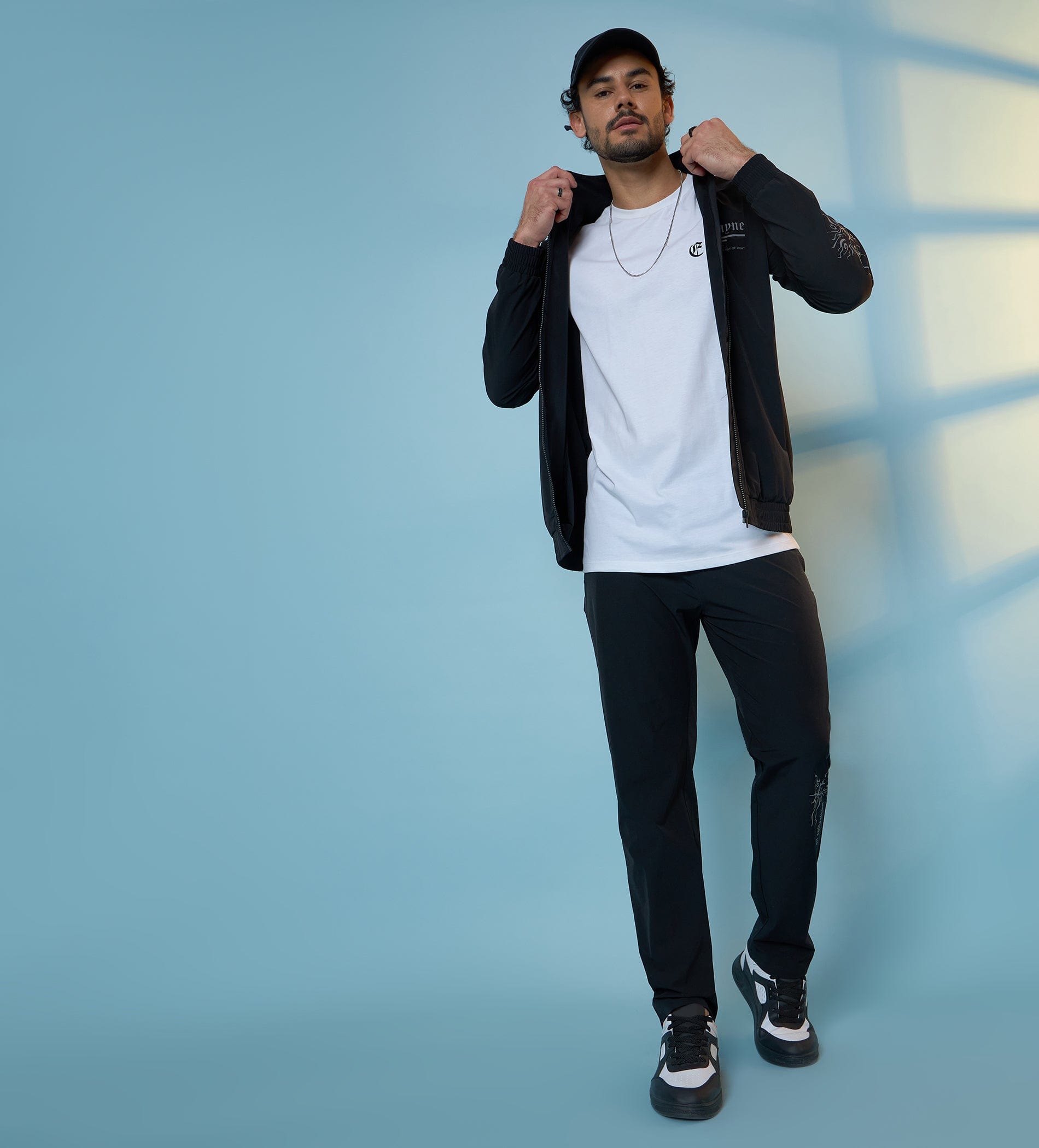 Trackpants Drawstring Trackpants Black Reflective Glow Trackpants For Men