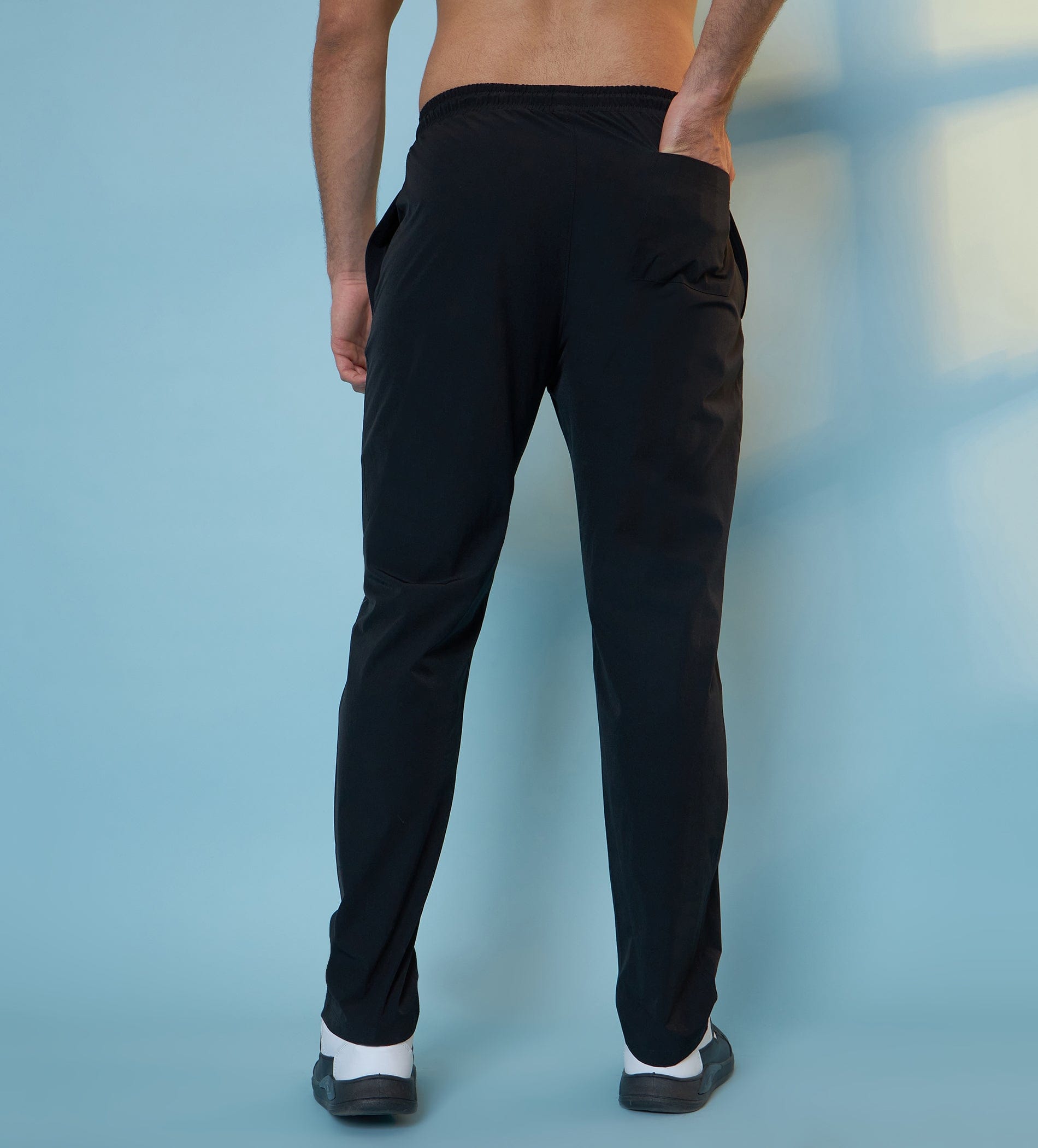 Trackpants Drawstring Trackpants Black Reflective Glow Trackpants For Men