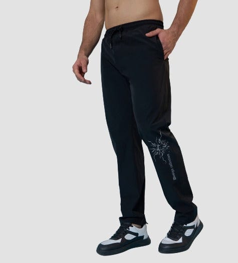 Trackpants Drawstring Trackpants Black Reflective Glow Trackpants For Men
